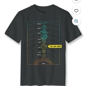 Solar System Black Kids T-Shirt